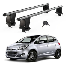 Roof Bars For Cars Without Rails For Hyundai IX20 2010+ Lockable Grey 2 Pcs