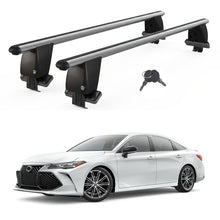 Roof Bars For Cars Without Rails For Toyota Avalon Xx50 2018+ Lockable Grey 2 Pcs