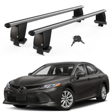 Roof Bars For Cars Without Rails For Toyota Camry Xv70 2017+ Lockable Grey 2 Pcs