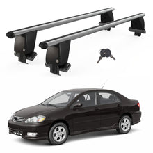 Roof Bars For Cars Without Rails For Toyota Corolla E120 Saloon 2000-2017 Lockable Grey 2 Pcs