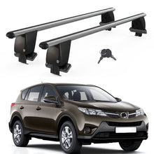 Roof Bars For Cars Without Rails For Toyota Rav 4 XA40 2013-2018 Lockable Grey 2 Pcs