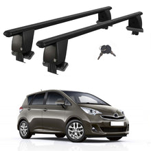 Roof Bars For Cars Without Rails For Toyota Verso 2009-2018 Lockable Black 2 Pcs
