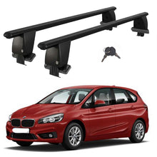 Roof Bars For Cars Without Rails For Bmw 2 F45 Active Tourer 2014-2018 Lockable Black 2 Pcs