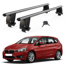Roof Bars For Cars Without Rails For Bmw 2 F45 Active Tourer 2014-2018 Lockable Grey 2 Pcs