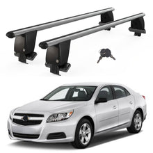 Roof Bars For Cars Without Rails For Chevrolet Malibu VIII 2012-2016 Lockable Grey 2 Pcs
