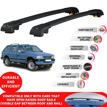 Roof Bar for Holden Frontera Sport 1992-98 Lockable Roof Rack Cross Bars 2 Pcs Black