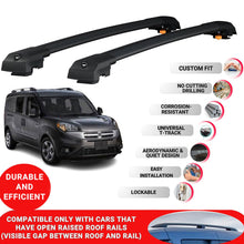 Roof Bar for Ram Promaster City 2015-2022 Lockable Roof Rack Cross Bars 2 Pcs Black