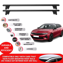Premium Roof Bars for Opel Astra L 2021-2023 Lockable Roof Rack Cross Bars 2 Pcs Black