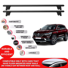 Premium Roof Bars for Renault Koleos Hc2016-2023 Roof Rack Cross Bars 2 Pcs Black