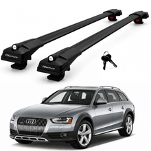 2X Roof Bars for Audi A4 Allroad B8 2008–2015 Lockable Roof Rack Cross Bar Black