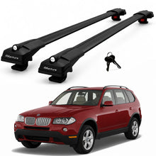 2X Roof Bars for Bmw X3 E83 2004–2010 Lockable Roof Rack Cross Bars Black