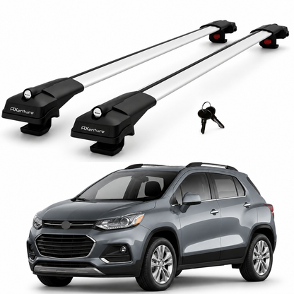 2X Roof Bars for Chevrolet Trax 2013-2022 Lockable Roof Rack Cross Bars Grey
