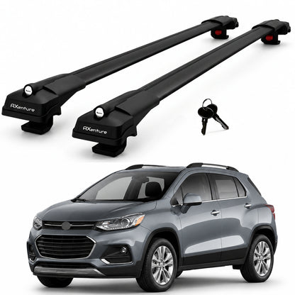 2X Roof Bars for Chevrolet Trax 2013-2022 Lockable Roof Rack Cross Bars Black