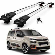 2X Roof Bars for Citroen Berlingo 2018-2022 Lockable Roof Rack Cross Bars Grey