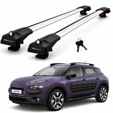2X Roof Bars for Citroen C4 Cactus 2014-2018 Lockable Roof Rack Cross Bars Grey