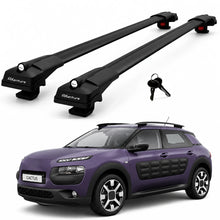 2X Roof Bars for Citroen C4 Cactus 2014-2018 Lockable Roof Rack Cross Bars Black
