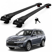 2X Roof Bars for Citroen C-Crosser 2008-2012 Lockable Roof Rack Cross Bars Black