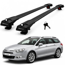 2X Roof Bars for Citroen C5 Wagon 2007-2019 Lockable Roof Rack Cross Bars Black