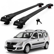2X Roof Bars for Dacia Logan I 2007-2012 Lockable Roof Rack Cross Bars Black