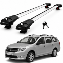 2X Roof Bars for Dacia Logan Iı 2013-2019 Lockable Roof Rack Cross Bars Grey