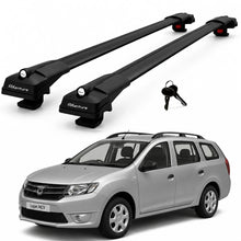 2X Roof Bars for Dacia Logan Iı 2013-2019 Lockable Roof Rack Cross Bars Black