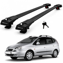 2X Roof Bars for Daewoo Tacuma 2004-2008 Lockable Roof Rack Cross Bars Black