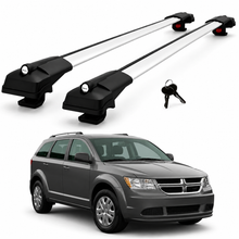 2X Roof Bars for Dodge Journey 2009–2020 Lockable Roof Rack Cross Bars Grey