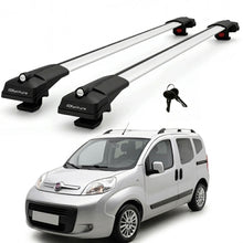 2X Roof Bars for Fiat Fiorino & Qubo 2009-2023 Lockable Roof Rack Cross Bar Grey
