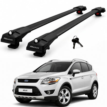 2X Roof Bars for Ford Kuga Mk1 2008-2012 Lockable Roof Rack Cross Bars Black