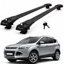2X Roof Bars for Ford Kuga Mk2 2012–2019 Lockable Roof Rack Cross Bars Black