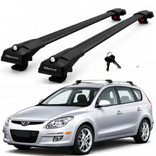 2X Roof Bars for Hyundai Elantra Touring 2009–2012 Lockable Roof Rack Black