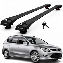 2X Roof Bars for Hyundai I30 Cw Wagon 2006–2011 Lockable Roof Rack Black