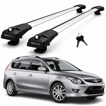 2X Roof Bars for Hyundai I30 Wagon 2006–2011 Lockable Roof Rack Cross Bars Grey