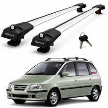 2X Roof Bars for Hyundai Matrix 2001-2010 Lockable Roof Rack Cross Bars Grey