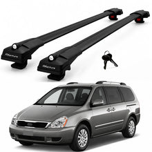 2X Roof Bars for Kia Sedona Vq 2006-2012 Lockable Roof Rack Cross Bars Black