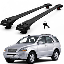 2X Roof Bars for Kia Sorento Bl 2002–2009 Lockable Roof Rack Cross Bars Black