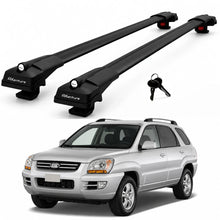2X Roof Bars for Kia Sportage Je/Km 2005–2010 Lockable Roof Rack Cross Bar Black