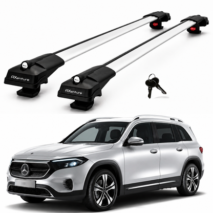 2X Roof Bars for Mercedes Eqb X243 2022-2025 Lockable Roof Rack Cross Bars Grey