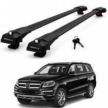 2X Roof Bars for Mercedes Gl X166 2013-2019 Lockable Roof Rack Cross Bars Black