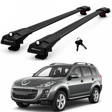 2X Roof Bars for Peugeot 4007 2008-2012 Lockable Roof Rack Cross Bars Black