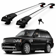 2X Roof Bars for Range Rover Sport L320 2005-2013 Lockable Roof Rack Grey