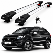 2X Roof Bars for Renault Koleos Mk1 2007–2016 Lockable Roof Rack Cross Bars Grey