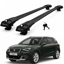 2X Roof Bars for Seat Arona Kj7 2017–2025 Lockable Roof Rack Cross Bars Black