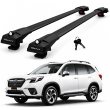 2X Roof Bars for Subaru Forester Sk 2019-2024 Lockable Roof Rack Cross Bar Black