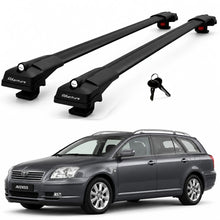 2X Roof Bars for Toyota Avensis 2003-2008 Lockable Roof Rack Cross Bars Black