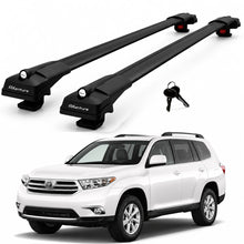 2X Roof Bars for Toyota Highlander Xu40 2008–2013 Lockable Roof Rack Black