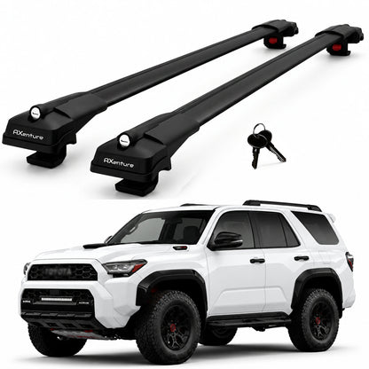 2X Roof Bars for Toyota 4Runner N500 2025-2026 Lockable Roof Rack Black