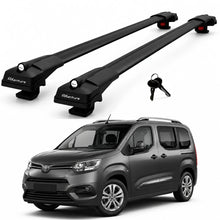 2X Roof Bars for Toyota Proace City 2021-2022 Lockable Roof Rack Cross Bar Black