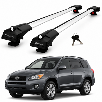 2X Roof Bars for Toyota Rav4 Xa30 2006–2012 Lockable Roof Rack Cross Bars Grey