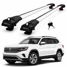 2X Roof Bars for Volkswagen Atlas 2018-2025 Lockable Roof Rack Cross Bars Grey